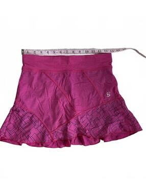 Tennis Ruffle Skort Sofibella Pink Athletic Skirt with Built-in Shorts - XS